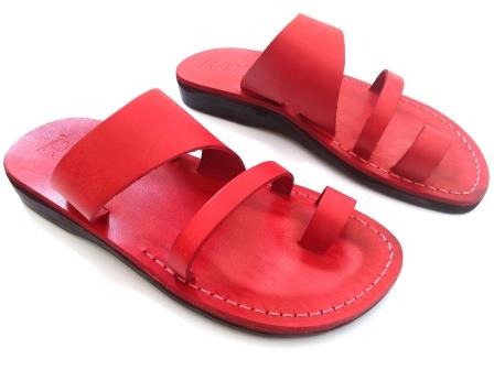 סנדלי עור - דגם טריפל – תמונה 3