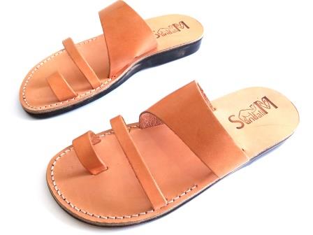 סנדלי עור - דגם טריפל – תמונה 4