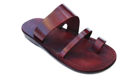 סנדלי עור - דגם טריפל – תמונה 9