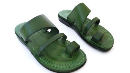 סנדלי עור - דגם טריפל – תמונה 5