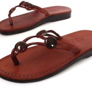 סנדלי עור - דגם ענבר